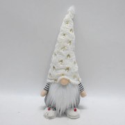 Škriatok sivobiely 21x17x48 cm