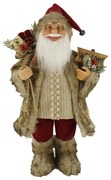 Dekorácia Santa Claus Krémovo-bordový 60cm