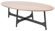 Stôl SAVELMA naturálny s čiernymi nohami 892313