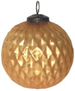 Zlatá antik vianočná sklenená ozdoba - Ø 10*10 cm