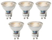 Sada 5 ks GU10 dimbare LED lamp 3W 200 lm 3000K
