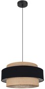 Luster na lanku CORSA 1xE27/60W/230V čierna/béžová