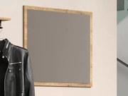 Nástenné zrkadlo Esteban 80x70 cm, dub evoke%