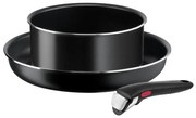 Tefal - Sada riadu 3 ks INGENIO EASY COOK & CLEAN BLACK