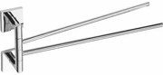 SAPHO XQ405 X-Square dvojitý držiak uterákov otočný 42 cm, chróm
