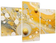 Obraz - Abstraktné pozadia so zlatým dekorom (90x60 cm)