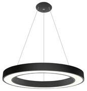 LED2 - LED Luster na lanku SATURN LED/80W/230V 3000K pr. 80 cm čierna W3423