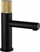 Mexen Elba One umývadlová batéria, čierna/zlatá - 74101-75