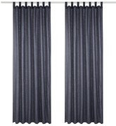 Livarno home Závesy, 135 x 240 cm, 2 kusy (antracitová) (100389387)