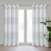 ZÁVES NA KRRÚŽKOCH ESTERI 140X250 CM BIELA