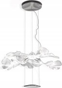 Stropná lampa Artemide Chlorophilia Chrom strieborná listy luxusná Led