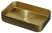 BATH DELUXE 06-052-18-70-00 - Umývadlo na dosku LJORDAL 52x34 cm oceľ/mosadz