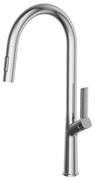 Gamma Awra, kuchynská batéria s vyťahovacou výlevkou a dvojfunkčnou sprchou, chrómová, GMA-BAA-CH