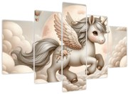 Obraz - Jednorožec v oblakoch (150x105 cm)