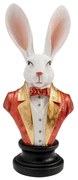 Gentleman Rabbit dekorácia viacfarebná 32 cm