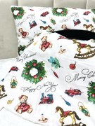 INTERMEDIC SK Zimný set do kočíka Vianočný - Teddy 73x73/40x30 cm