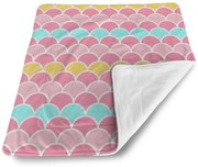 Sablio Deka pre bábätko Farebné šupiny - 80x100 cm