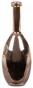 SKLENENÁ VÁZA DALIA (02) (FI) 11X31 CM BRONZOVÁ