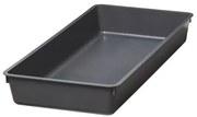 Goodhome Organizér do zásuvky, do kuchyne, príborník – NITAKI sivý plast 20 x 43 cm