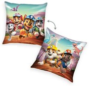 Herding Vankúšik Paw Patrol Dino Rescue hnedá, 40 x 40 cm