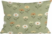 Bavlnená obliečka na vankúš FLORAL NEST 40x60 cm, zelená