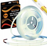BERGE LED pásik COB Neon 24V - 480D - 9W/m - IP20 - 990lm - 5m - studená farba