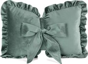 DEKORAČNÝ VANKÚŠ KOKARDA2 45X55 CM MÄTOVÁ