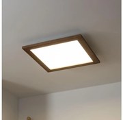 Brilagi -LED Stropné svietidlo SLIMFRAME WOOD LED/36W/230V 49,5x49,5 cm tm.hnedá
