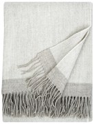 Vlnená deka Rauha 130x180, bílo-béžová