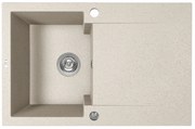 Kuchinox Chichi, 1-komorový granitový drez 740x480x194 mm, béžová, LAV-SBH_411Y