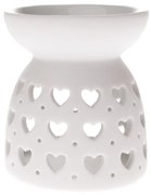 Porcelánová arómalampa Luminary biela, 7,7 x 9 cm