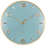Karlsson 6017BL dizajnové nástenné hodiny svetlomodrá, pr. 40 cm