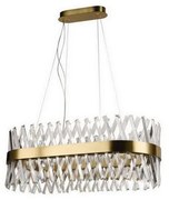 LED Stmievateľný krištáľový luster na lanku LED/90W/230V + diaľkové ovládanie