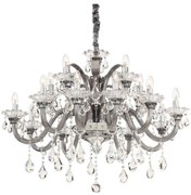 Ideal Lux - Krištáľový luster na reťazi COLOSSAL 15xE14/40W/230V pr. 95 cm šedá