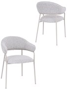 Jedálenská stolička Livia, sivá/kašmír