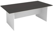 Rokovací kancelársky stôl PRIMO WHITE, 200x100 cm, biela/grafit