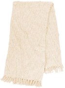 Krémovobiela bavlnená prikrývka na dvojlôžko 250x260 cm Sahara - Tiseco Home Studio