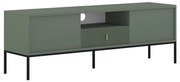 Televízny stolík SUE zelený/čierny