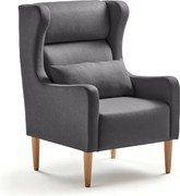 Kreslo LUCKY, čalúnenie Medley, tmavošedá