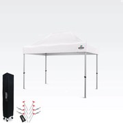 BRIMO Nožnicový stan 2×3 m hliníkový bez stien | Rýchla montáž a pevný ľahký rám - bez 3 stien - Biela 34