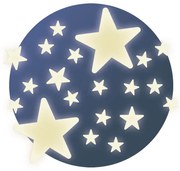 Fosforeskujúce samolepky – Hviezdy