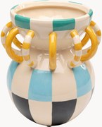 Ručne maľovaná dekoračná váza Harlequin, V 24 cm