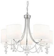 Searchlight 1055-5CC - Krištáľový luster na reťazi NINA 5xE14/60W/230V