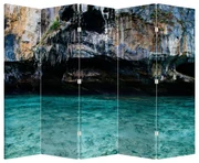 Paraván - Voda a skaly (210x170 cm)