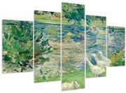 Obraz - Berthe Morisot, Girl in a Boat with Geese, reprodukcia (150x105 cm)