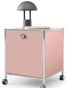 Kovový odkladací stolík »CN3« s 1 výklopným priečinkom, staroružový