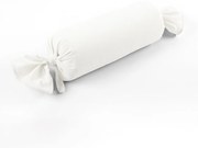 Biante Zamatový vankúš valec bonbon Velvet Brick SVB-202 Smotanovo biely 15x40 cm