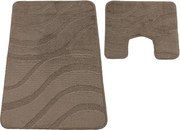 DY Kúpeľňová sada koberčekov s výrezom Symphony Fungi Grey