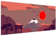 Obraz - Hory Fudži (120x50 cm)