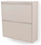 Taupe kovová výklopná skrinka na topánky 75x77,5x22,5 cm Billy – Spinder Design